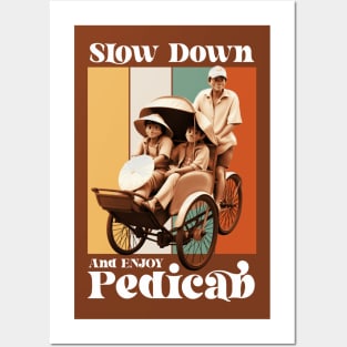 Slow Down and Enjoy Pedicab Posters and Art